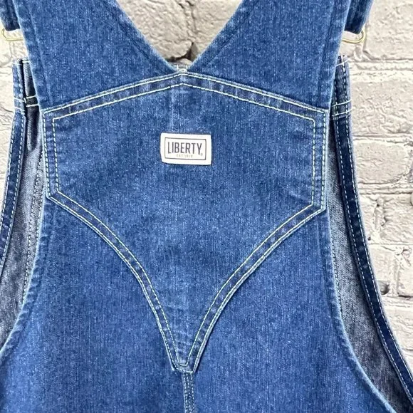 Liberty Bib Overalls Women's  Size L Dark Blue Jean 38 x 31 - Picture 10 of 13